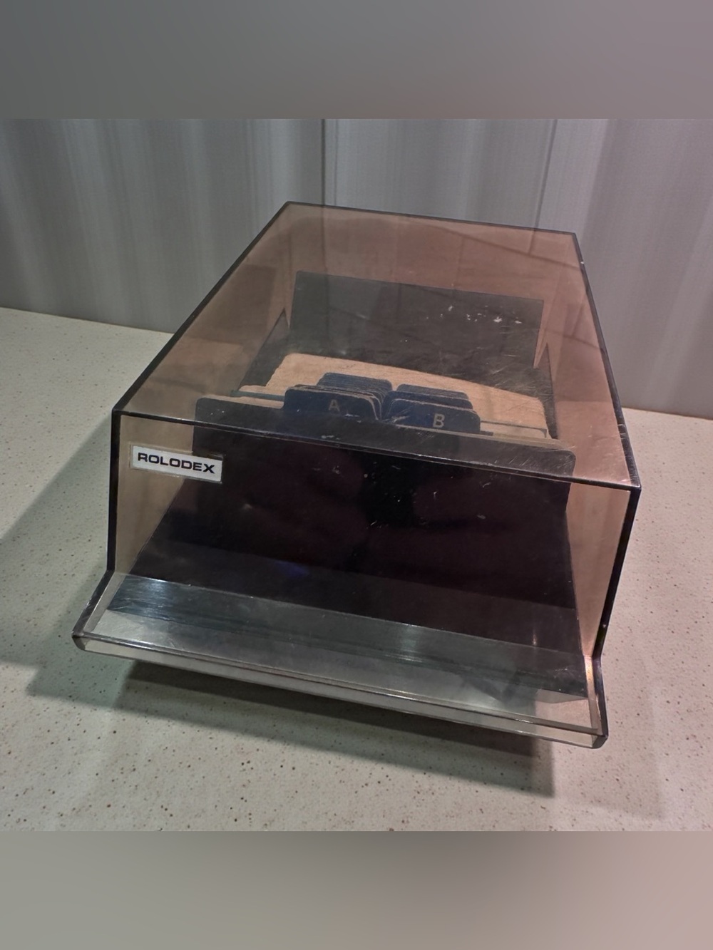 Vintage Rolodex Address Holder with blank cards